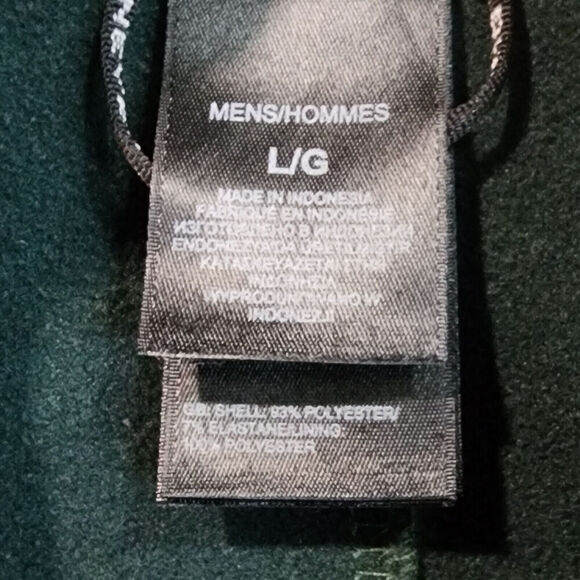 The North Face Windwall Jacket Mens L Green Zip Pockets Softshell Fleece Lined - Picture 6 of 9